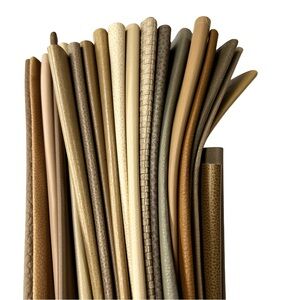20 Designer Camel Faux Leather Fabric Swatches Quilting Crafts Sewing Upholstery
